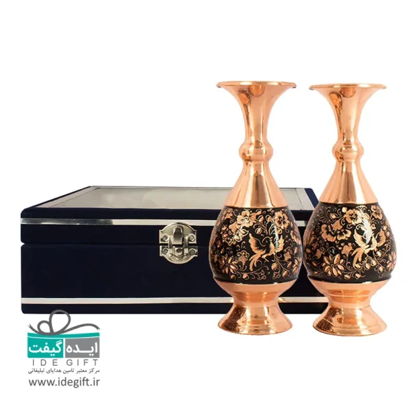 گلدان مس و الماس تراش - Image 12