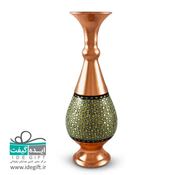 گلدان مس و خاتم - Image 5