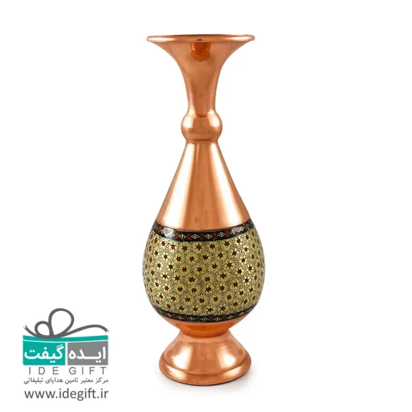 گلدان مس و خاتم - Image 3