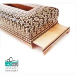 جعبه دستمال کاغذی خاتم کاری - Image 5