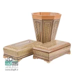 جعبه دستمال کاغذی خاتم کاری