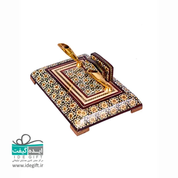 جا قلمی خاتم‌کاری شده - Image 6