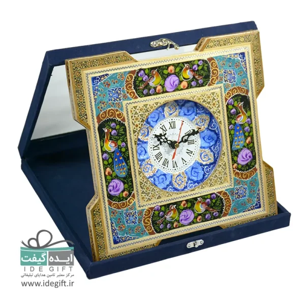 ساعت خاتم و مینا کاری چهارگوش - Image 3