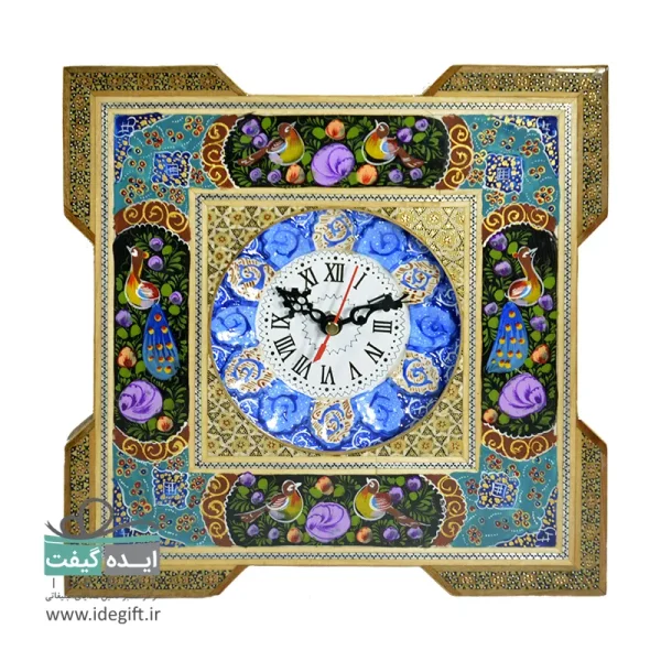 ساعت خاتم و مینا کاری چهارگوش - Image 5