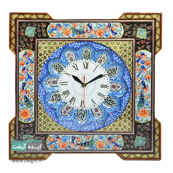 ساعت خاتم و مینا کاری چهارگوش - Image 7