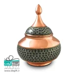 قندان مس و خاتم کاری - Image 4