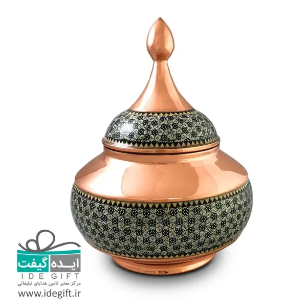 قندان مس و خاتم کاری - Image 4