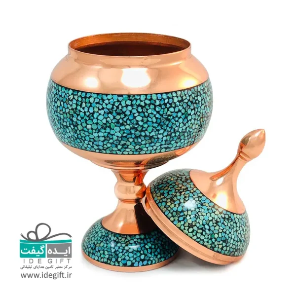 شکلات خوری مس و فیروزه کوبی - Image 4