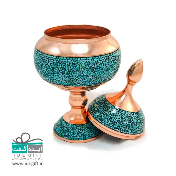 شکلات خوری مس و فیروزه کوبی - Image 5