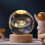 چراغ خواب مدل گوی کریستالی منظومه 3D - Image 5
